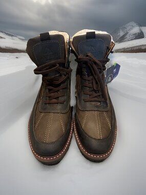 Alpine Design Men's Brown/light brown Polvere Cold Weather Boot AD22MCW001-BRN